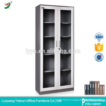 bookcase steel with glass